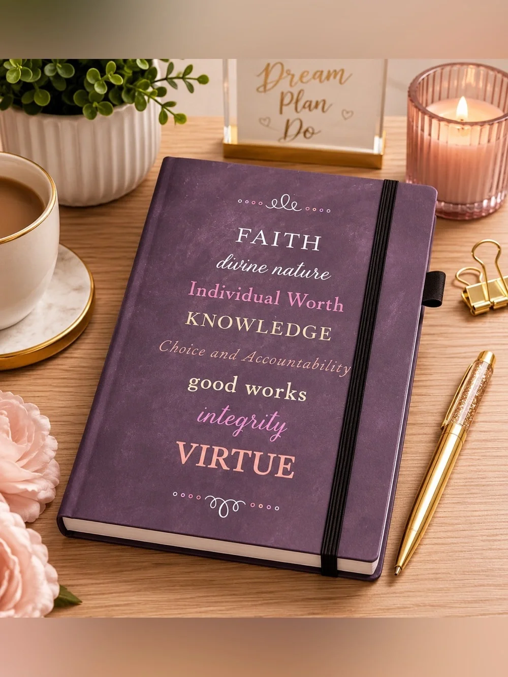 NEW Faith Virtue Inspirational Lined Journal Notebook Diary Prayer Journal